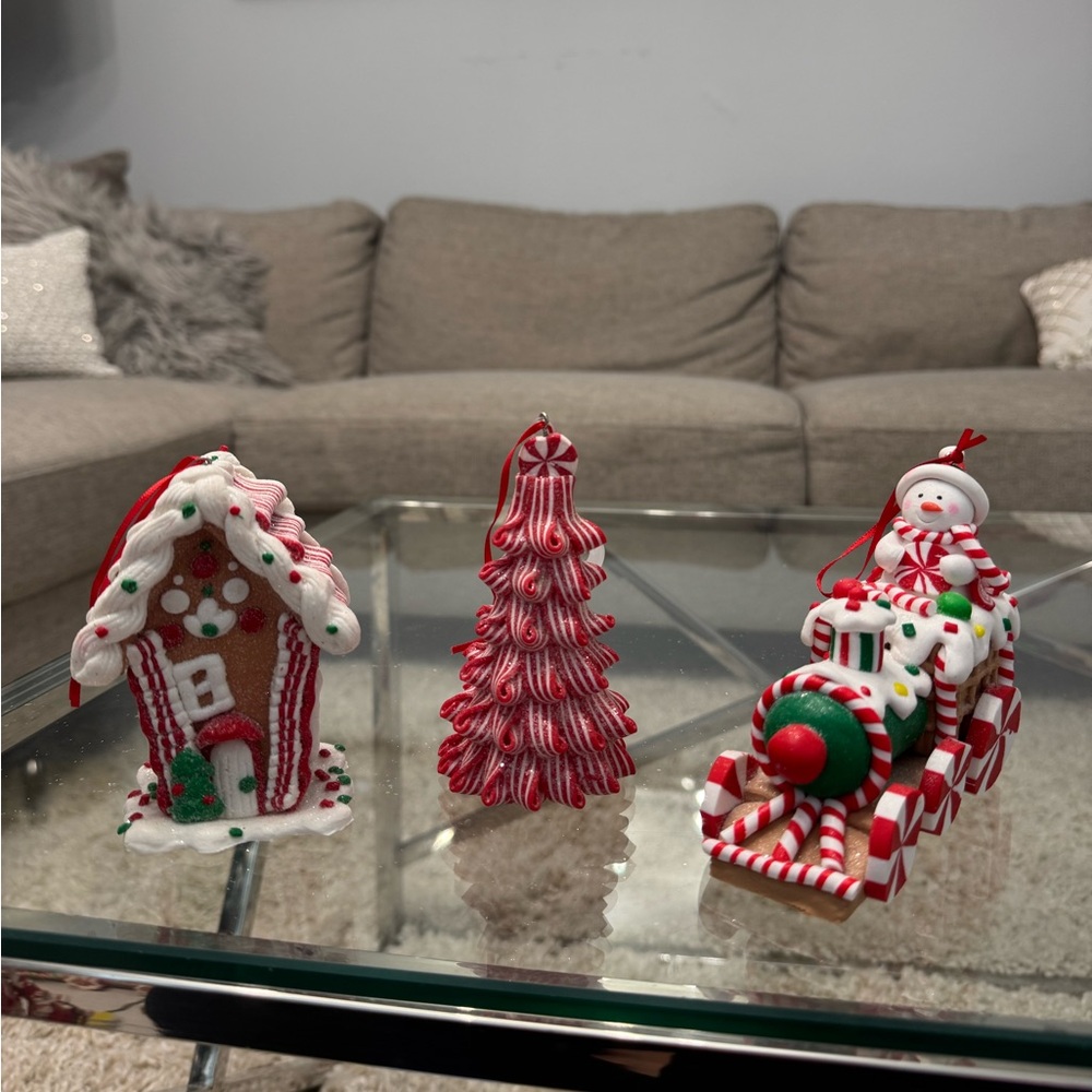 Clay Christmas Ornaments Set